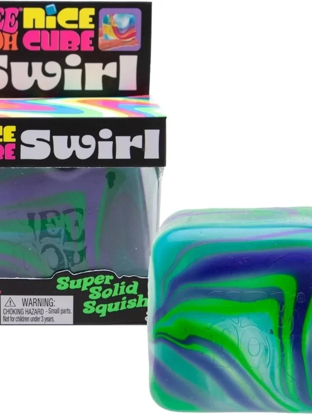 NeeDoh Nice Cube Swirl - Green/Blue 💚💙Swirl